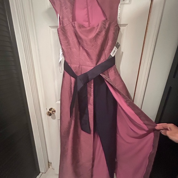 Kay Unger heather rose and navy jumpsuit - Picture 5 of 9